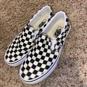 Vans Slip-On Blur Black & White Checkerboard